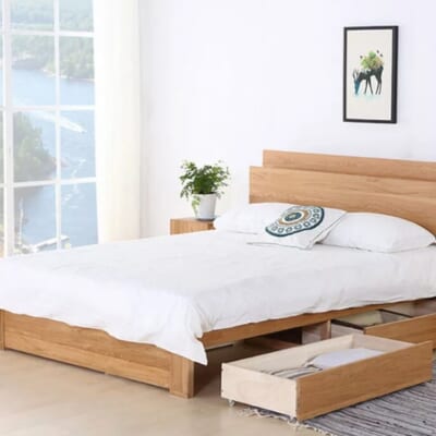 Giường ngủ bằng gỗ Sồi GGTT-1105