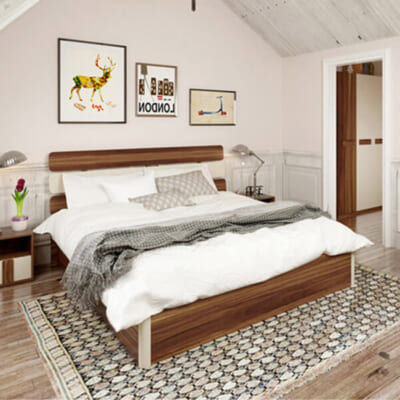 Giường ngủ bằng gỗ công nghiệp GGTT-1107
