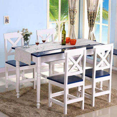 Bộ bàn ăn gỗ tự nhiên 4 ghế BGTT-907