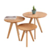 Bàn trà 3 bàn tròn xếp cạnh nhau BT-