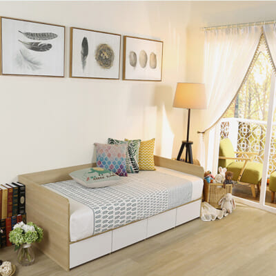 Giường Ngủ nhỏ gỗ công nghiệp GGTT-1106